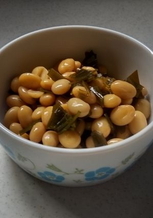蒸し大豆を使って簡単にできる☆昆布の大豆煮-レシピのメイン写真