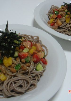 カラフル　韓国？カルボナーっトーそば★-レシピのメイン写真