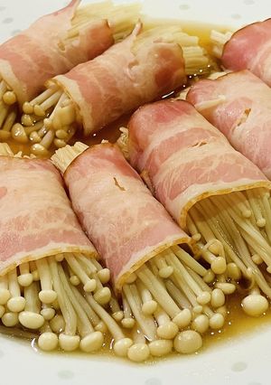 お弁当にも★超簡単えのきベーコン巻き-レシピのメイン写真