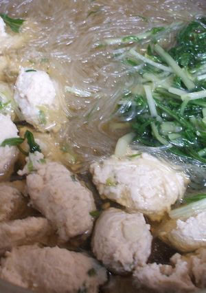 つくねと春雨の煮込み-レシピのメイン写真