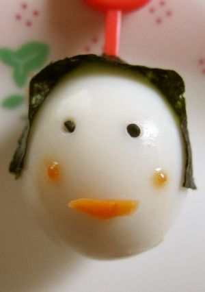 簡単キャラ弁　おかっぱタマゴちゃん♥-レシピのメイン写真