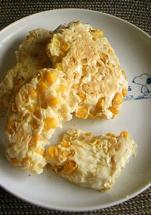 簡単!コーンぎっしりパンケーキ-レシピのメイン写真
