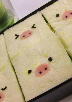 簡単キャラ弁♪　ブタさんプチサンド-レシピのメイン写真