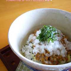รูปของ うめぇ～（梅）☆チーズ納豆丼