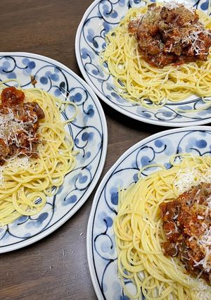 猪肉のミートソーススパゲッティ-レシピのメイン写真