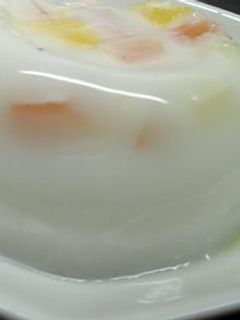 ココナッツミルクゼリーフルーツ入り-レシピのメイン写真