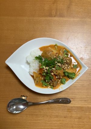 超手抜きマサマンカレー容器ラベル通り作成-レシピのメイン写真