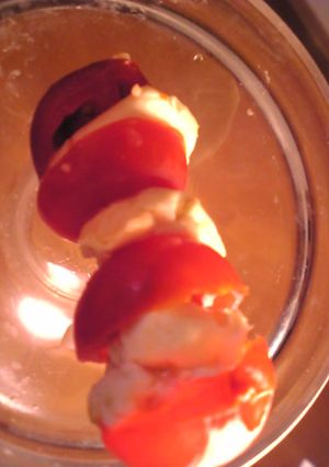 ミニトマトとクリームチーズの串-レシピのメイン写真
