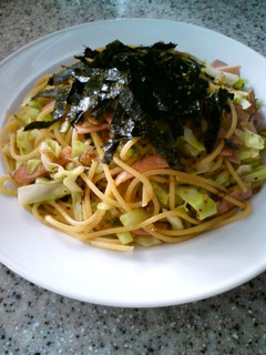 キャベツとハムの和風パスタ-レシピのメイン写真