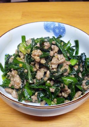 超かんたん!ご飯がすすむニラの肉味噌炒め-レシピのメイン写真