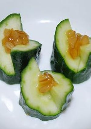 お花型 もろきゅう (飾り切り)-レシピのメイン写真