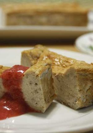 混ぜて焼くだけ！苺ベイクドチーズケーキ-レシピのメイン写真