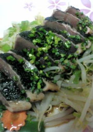 野菜と一緒に☆かつおのたたき-レシピのメイン写真