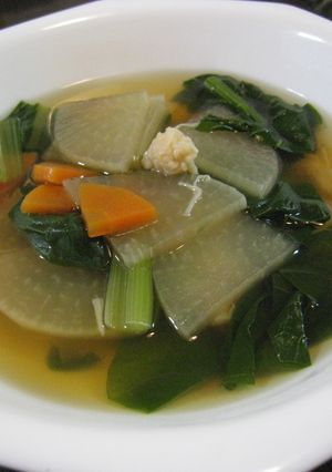 ホタテと野菜のオイスターソース・スープ-レシピのメイン写真