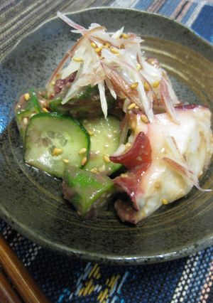 ＊タコとオクラの梅あえ＊-レシピのメイン写真