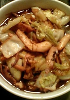 ■イカとキャベツの生姜炒め煮♪-レシピのメイン写真