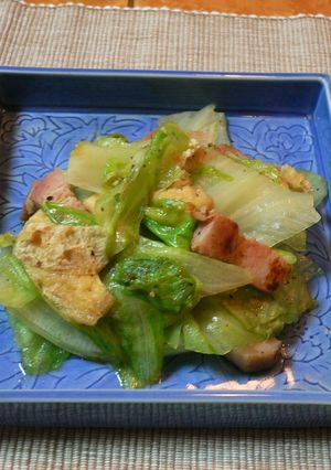 大好評◎レタスとベーコンのさっぱり炒め-レシピのメイン写真