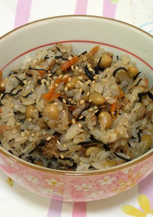 ひじき＆シーチキン＆大豆の混ぜご飯-レシピのメイン写真