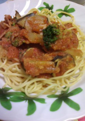 野菜たっぷりトマトソースのパスタ-レシピのメイン写真