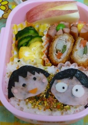 キャラ弁：超簡単！ちびまるこちゃん弁当-レシピのメイン写真