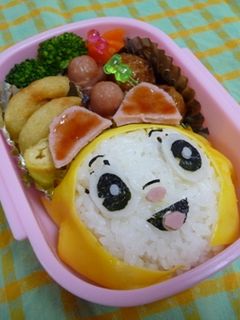 キャラ弁:超簡単!ドラミちゃん弁当-レシピのメイン写真