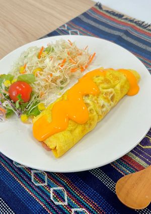 チェダーソースでオムライス！-レシピのメイン写真