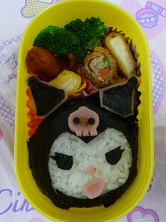 キャラ弁:超簡単!クロミちゃん弁当-レシピのメイン写真