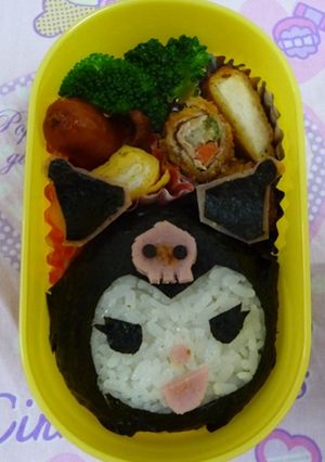 キャラ弁：超簡単！クロミちゃん弁当-レシピのメイン写真