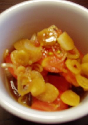 トマトのらっきょうドレッシング-レシピのメイン写真