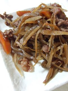 牛肉と糸こんにゃくのきんぴら風-レシピのメイン写真