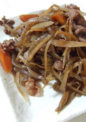 牛肉と糸こんにゃくのきんぴら風-レシピのメイン写真