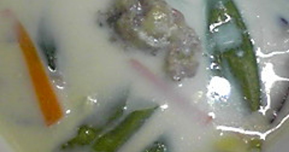 肉だんご入り豆乳スープ（中華風） by aramassan 【クックパッド