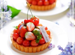 チーズカスタードdeさくらんぼのタルト-レシピのメイン写真