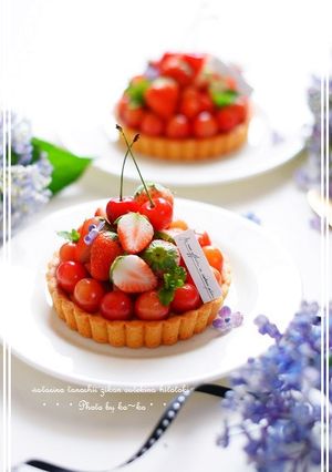 チーズカスタードdeさくらんぼのタルト-レシピのメイン写真
