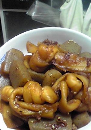 縛りかんぴょうとコンニャクのおかか煮-レシピのメイン写真