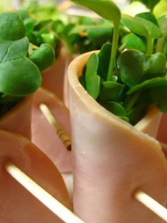 ハムとカイワレの森-レシピのメイン写真