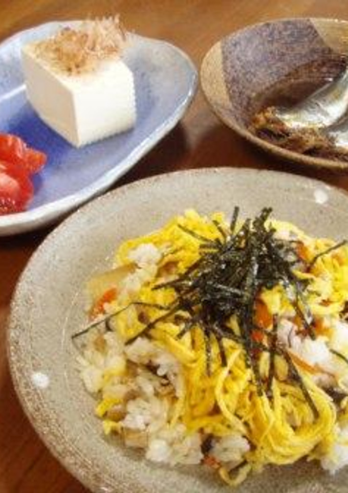 節約ちらし寿司＆イワシの煮付け-レシピのメイン写真