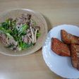 豚肉と小松菜のマヨネーズ炒め