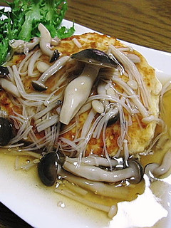 豆腐ハンバーグきのこソース-レシピのメイン写真