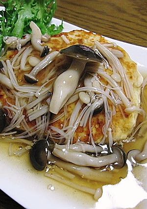 豆腐ハンバーグきのこソース-レシピのメイン写真