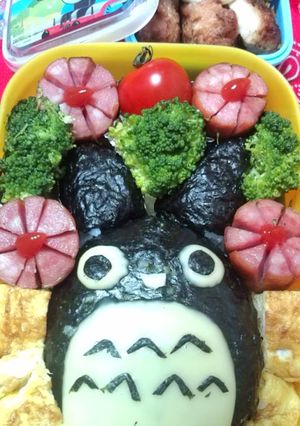 ｷｬﾗ弁☆森の中のトトロ♪♪弁当-レシピのメイン写真