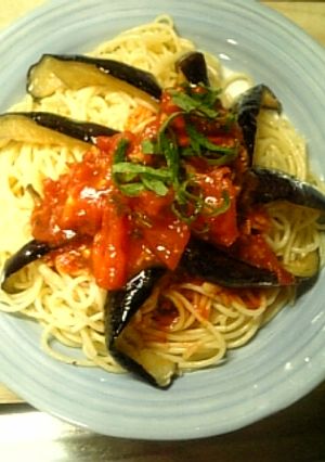 ナスとトマトのパスタ 高原風トマトソース-レシピのメイン写真
