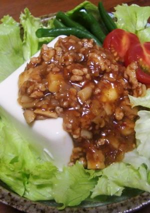 豆腐の肉味噌あんかけ-レシピのメイン写真