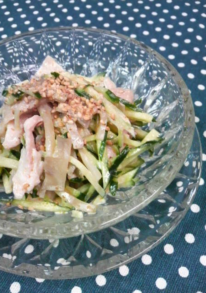 ☆鶏皮とザーサイのマヨラー油和え☆-レシピのメイン写真