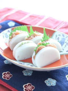 おつまみ&お弁当に☆梅しそかまぼこ-レシピのメイン写真