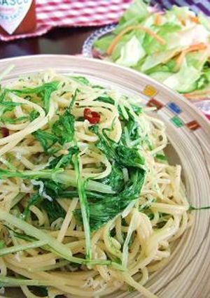 しらすと水菜のパジリコペペロンチーノ★-レシピのメイン写真