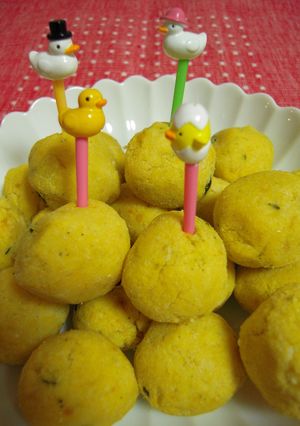 もふもふ♪一口おからかぼちゃケーキ-レシピのメイン写真