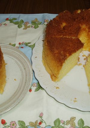 爽やかな酸味☆レモンシフォンケーキ-レシピのメイン写真