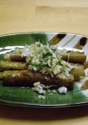 めちゃ旨☆ごぼうの蒸し煮 薬味和え?-レシピのメイン写真