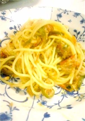 1人ランチ*トマツナピーマンのパスタ-レシピのメイン写真